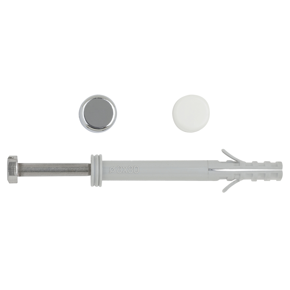 WC- und Bidet-Befestigungsset M6 x 80 – Edelstahl mit Langdübel